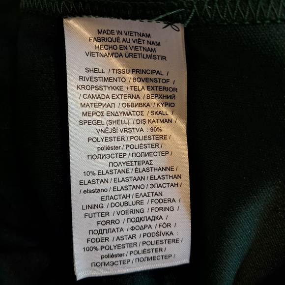 Ralph Lauren Women Dark Fern Green Velvet V Neck Knee Length Dress Size 16W - Picture 9 of 10